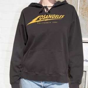 kristy los angeles lightning v-neck hoodie
